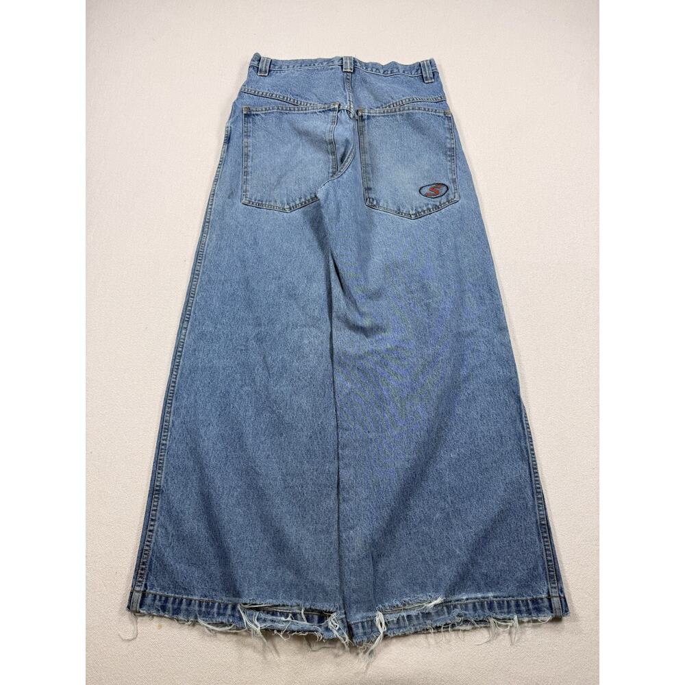 Vintage Shiftys Y2K Jnco Like Skateboard Wide Leg Baggy Denim Jeans Size 32